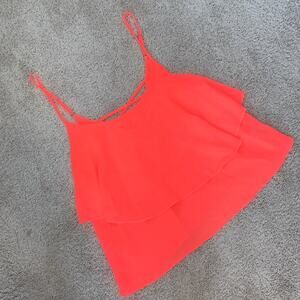 San Joy Layered Hot Pink Tank L